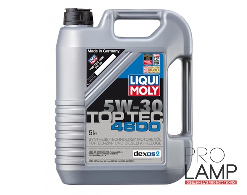 LIQUI MOLY Top Tec 4600 5W-30 — НС-синтетическое моторное масло 5 л.