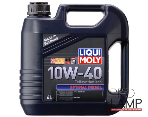 LIQUI MOLY Optimal Diesel 10W-40 — Полусинтетическое моторное масло 4 л.