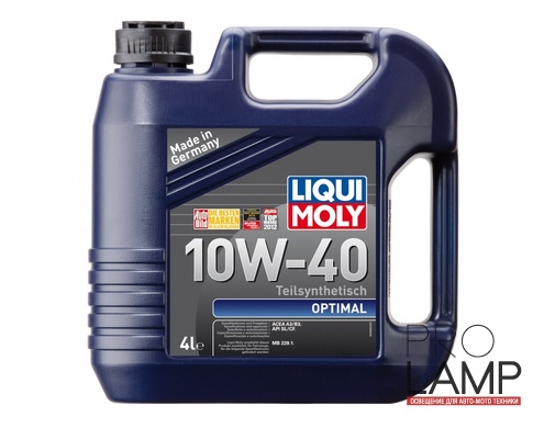 LIQUI MOLY Optimal 10W-40 — Полусинтетическое моторное масло 4 л.
