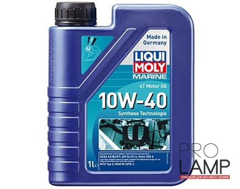 LIQUI MOLY НС-синтетическое моторное масло для лодок Marine 4T Motor Oil 10W-40 1л