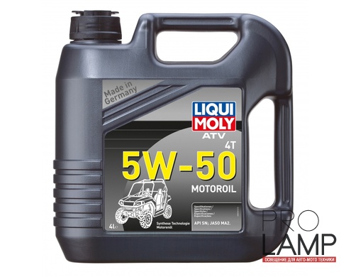 LIQUI MOLY ATV 4T Motoroil 5W-50 — НС-синтетическое моторное масло для 4-тактных квадроциклов 4 л.