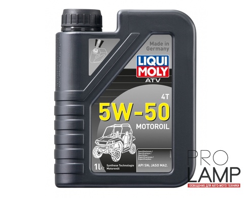 LIQUI MOLY ATV 4T Motoroil 5W-50 — НС-синтетическое моторное масло для 4-тактных квадроциклов 1 л.