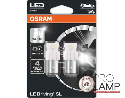 Светодиодные лампы Osram W21/5W WHITE - 7528DWP-02B