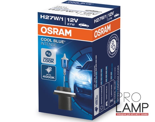 Галогеновые лампы Osram Cool Blue Intense H27/1W - 880CBI