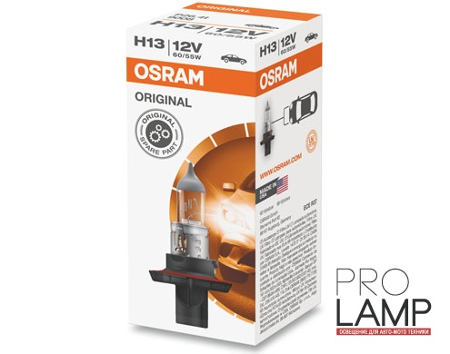 Галогеновые лампы Osram Original Line H13 - 64178