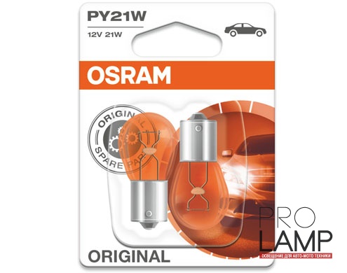 Галогеновые лампы Osram Original Line PY21W - 7507-02B