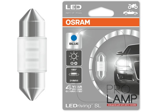 Светодиодные лампы Osram Standard Blue C5W - 6431BL-01B